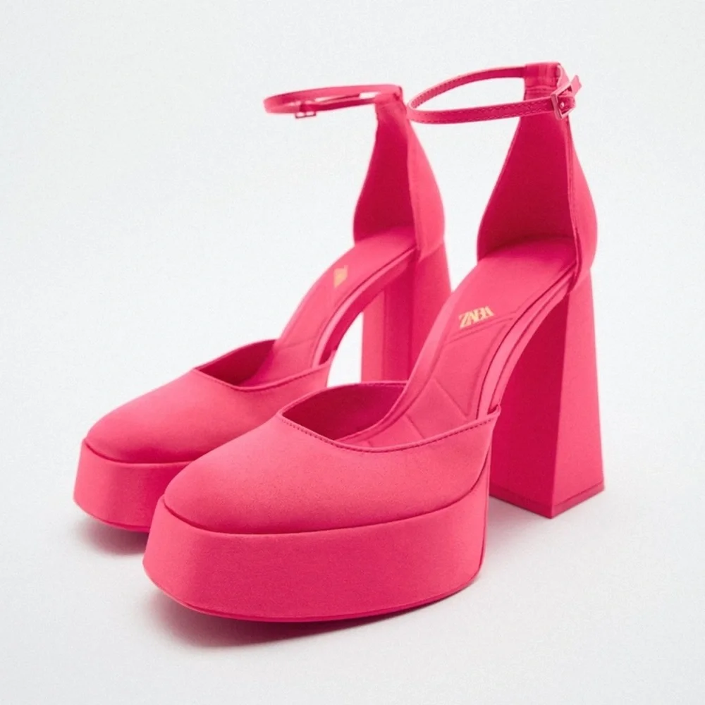 ZARA HEELED PLATFORM SHOES‎